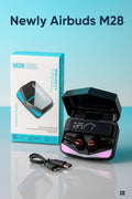 M28 Gaming TWS Damix Ver5.3 Headset/Earbuds with Type C Jack And Charging Cable