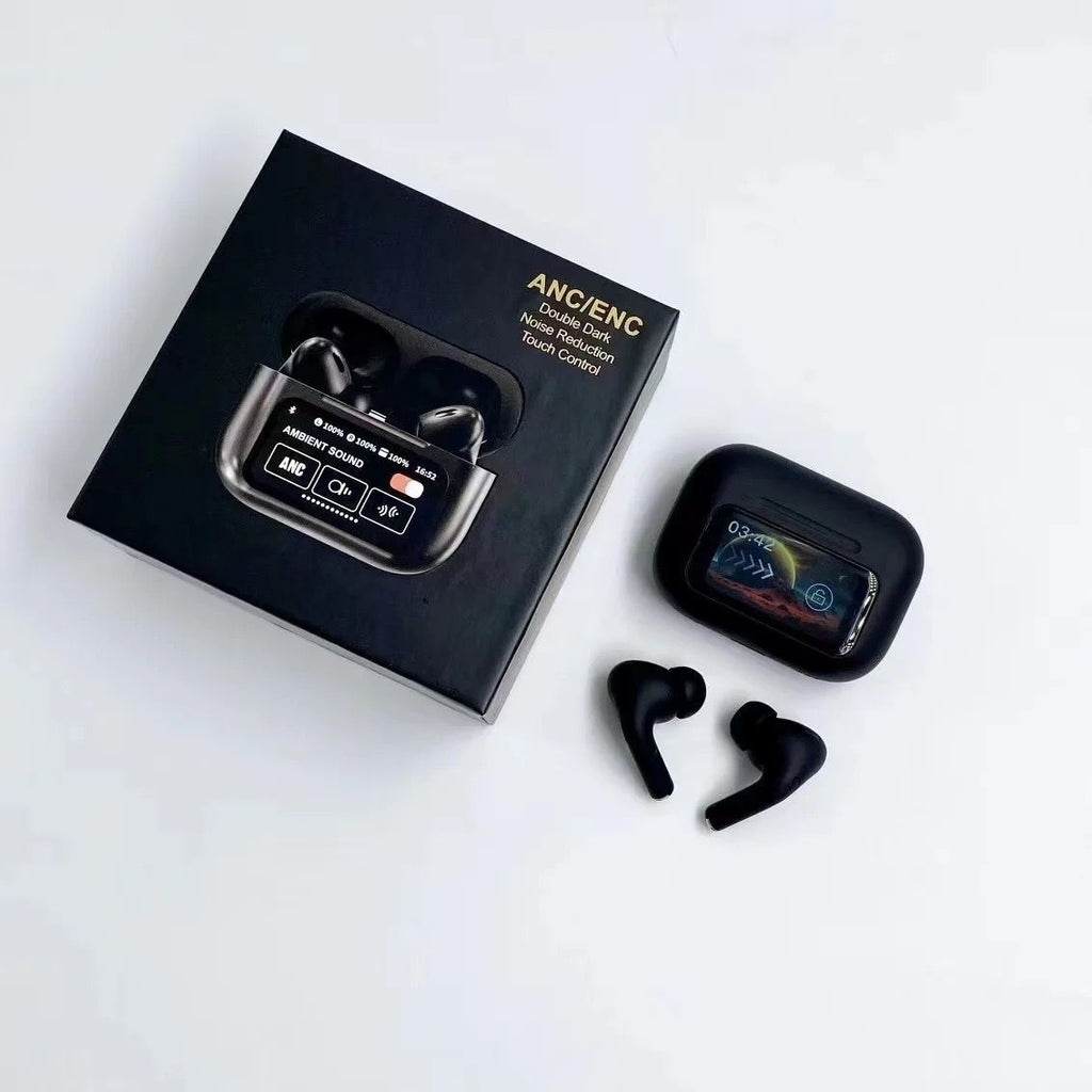A9 Pro Led Screen Airpods Black Color Box Packing