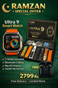 Ultra 9 Smart Watch Get Black Airpods Free