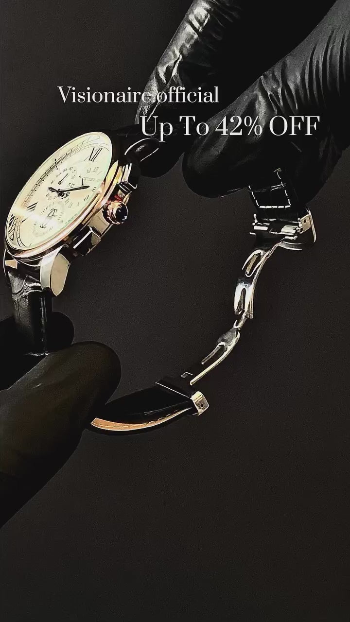 CARTIER  GENTS WATCH LEATHER STRAP   (42%OFF)