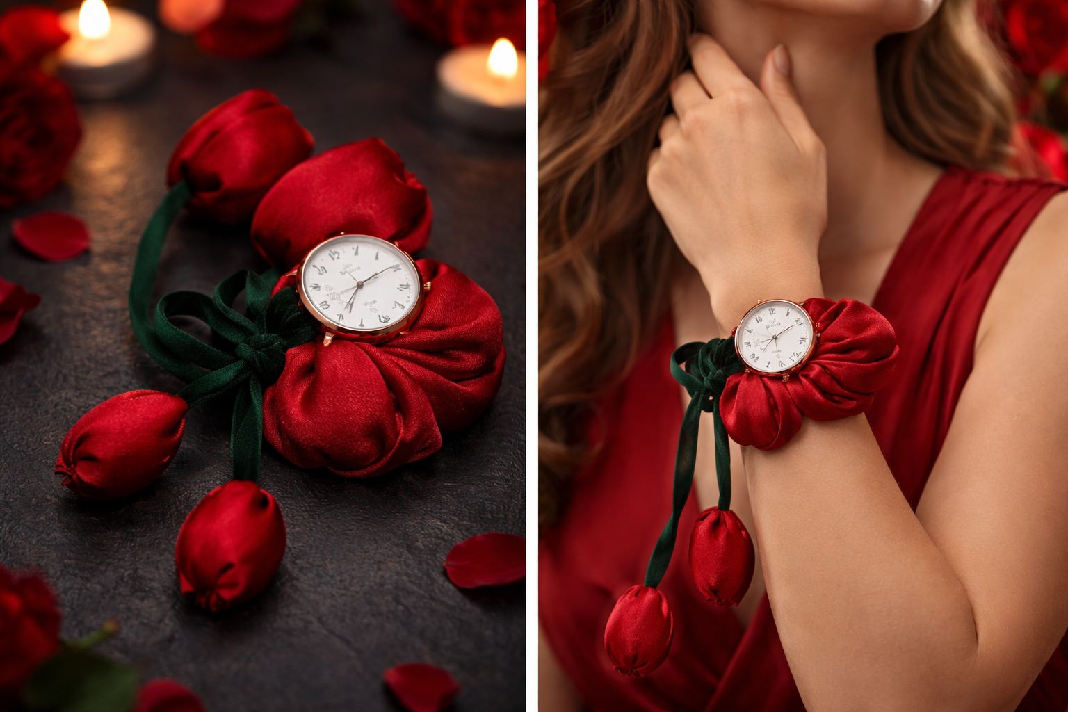 Rose Style Ladkan Scrunchie Watch (For Her) 💓 (35%OFF) ONLY 7DAYS OFFER